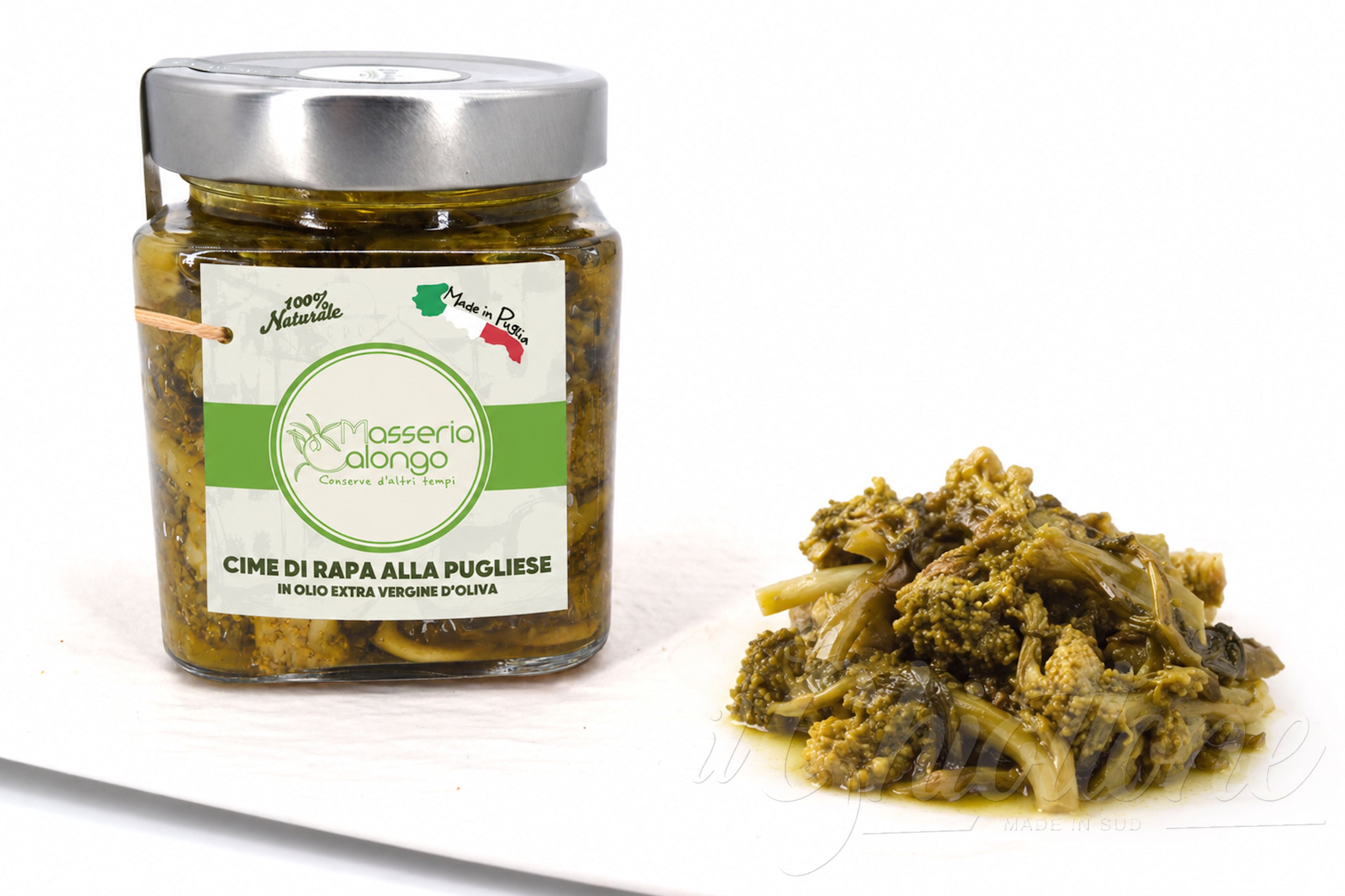 Cime di rapa alla pugliese sott'olio EVO 220 g