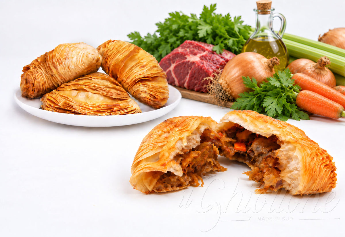Sfogliatelle con ragù alla genovese