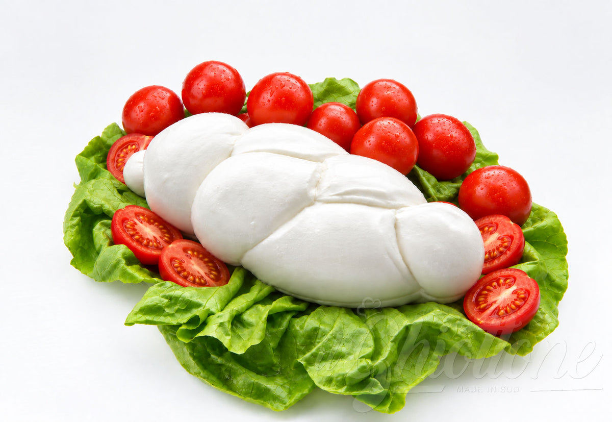 Treccia grande di mozzarella di bufala
