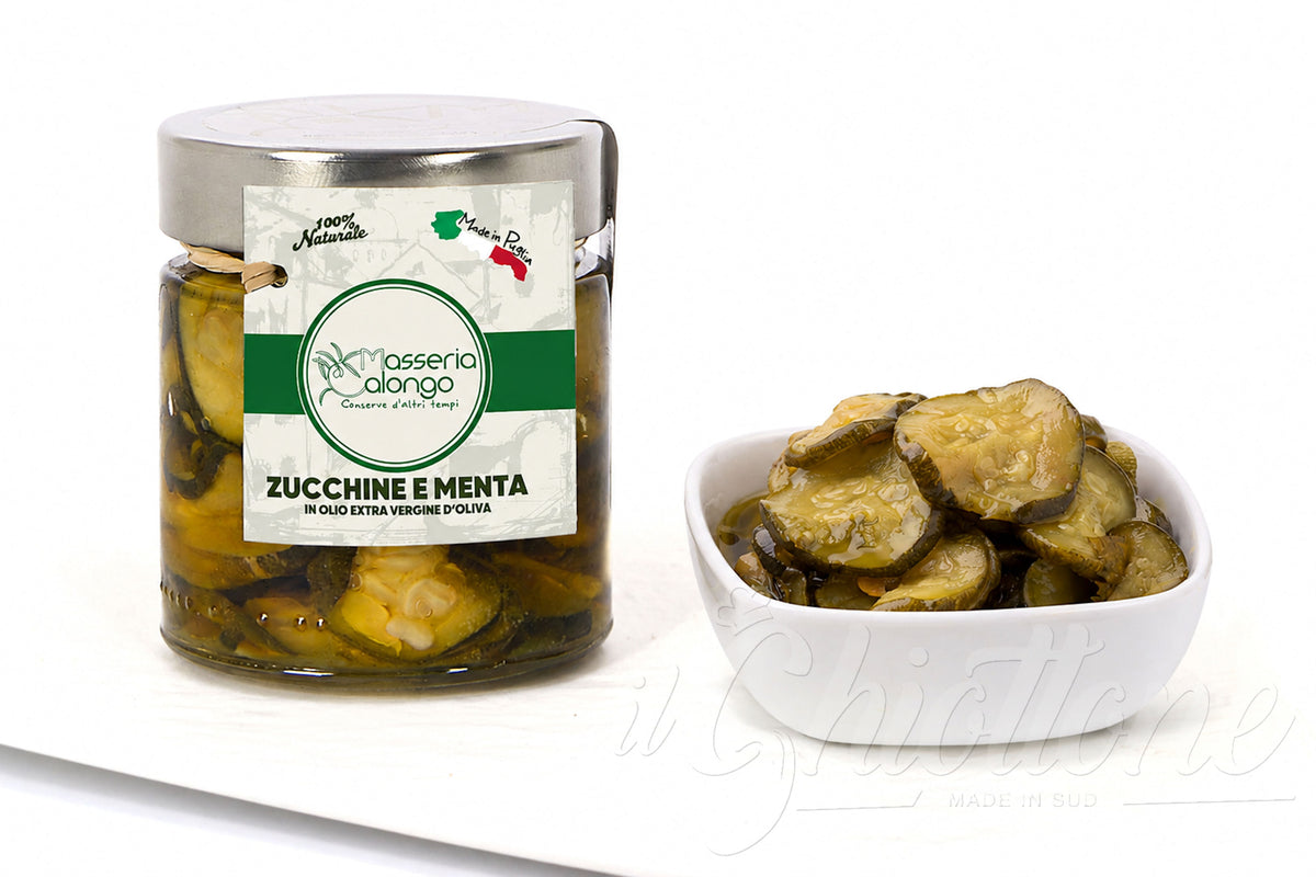 Zucchine e menta in olio EVO