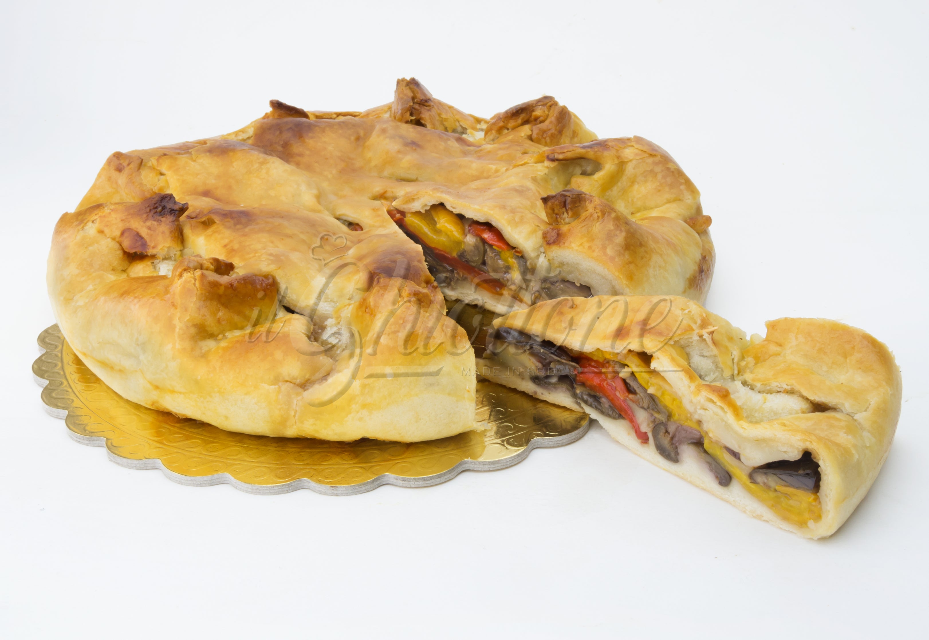 Pizza melanzane + peperoni