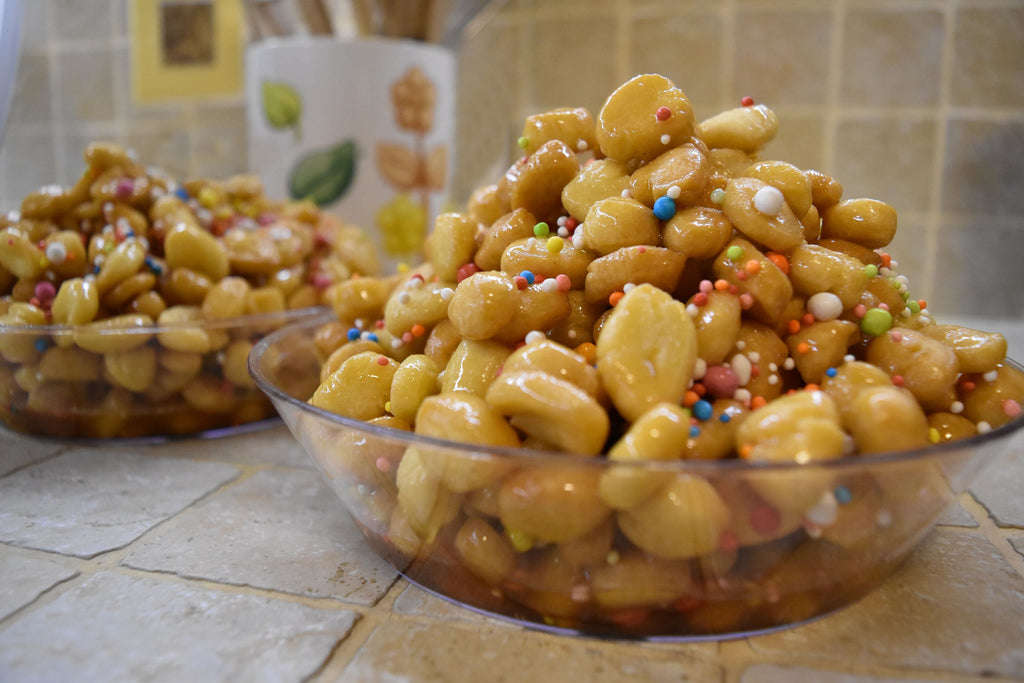 Struffoli canditi + miele 2